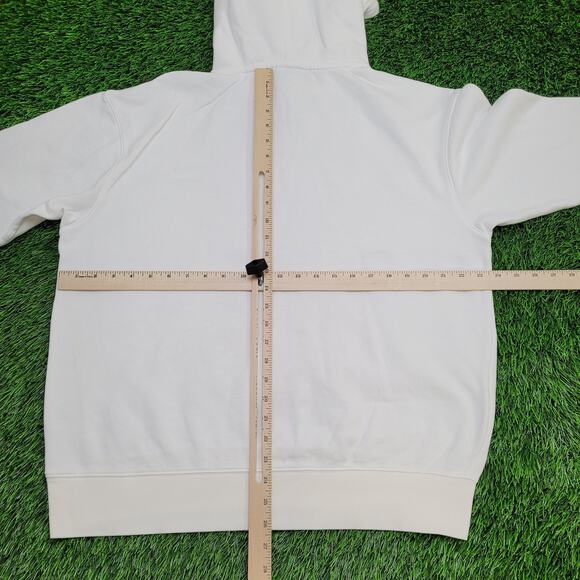 NIKE Center-Swoosh Hoodie Womens S/M 24x26 Oversized White - Picture 6 of 13